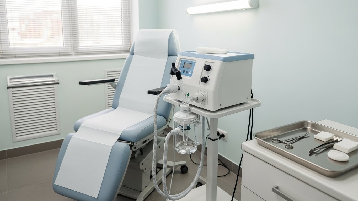 suction machine in a clinic