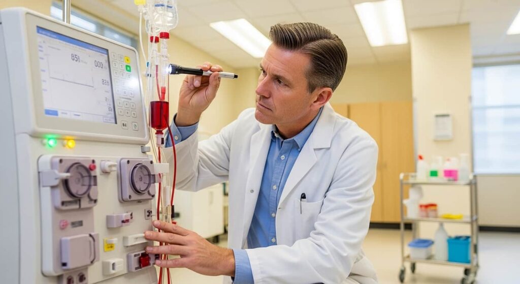 how does a dialysis machine work