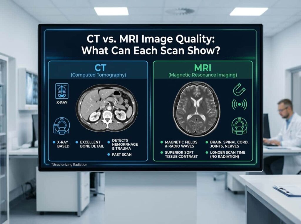 what's the difference between a ct scan and an mri